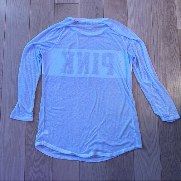 Victoria Secret PINK light blue shirt - Picture 2 of 7